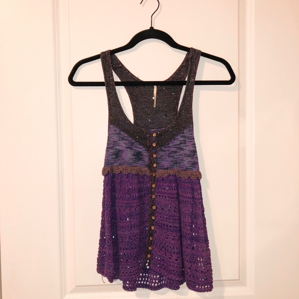 Free People purple sweater tank 🔮